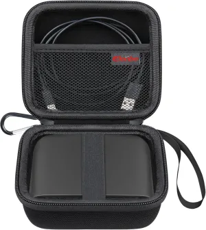 Elonbo Carrying Case for TP-Link Ultra-Portable Wi-Fi 6 AX1500 TL-WR1502X/ AX3000 TL-WR3002X Travel Router, Wireless Hotspot Router Storage Holder, Extra Mesh Pocket Fits Power Adapter Cable, Black