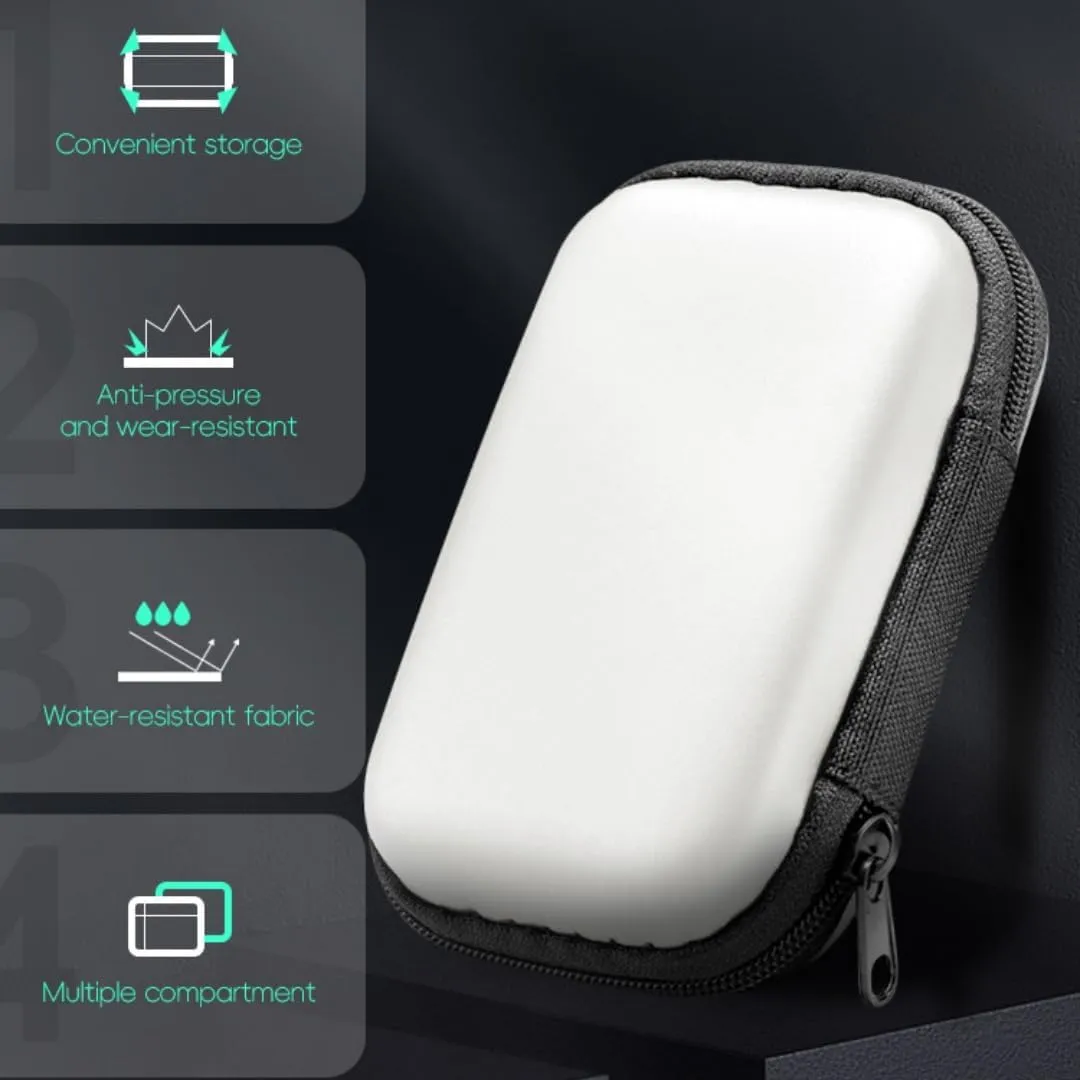 EVA Hard Shell Carrying Case Compatible with R35S/R36S Handheld Game Consoles Convenient Travel Storage Holder Water-Resistant Anti-Pressure Accessory Protective Bag Shock-Resistant