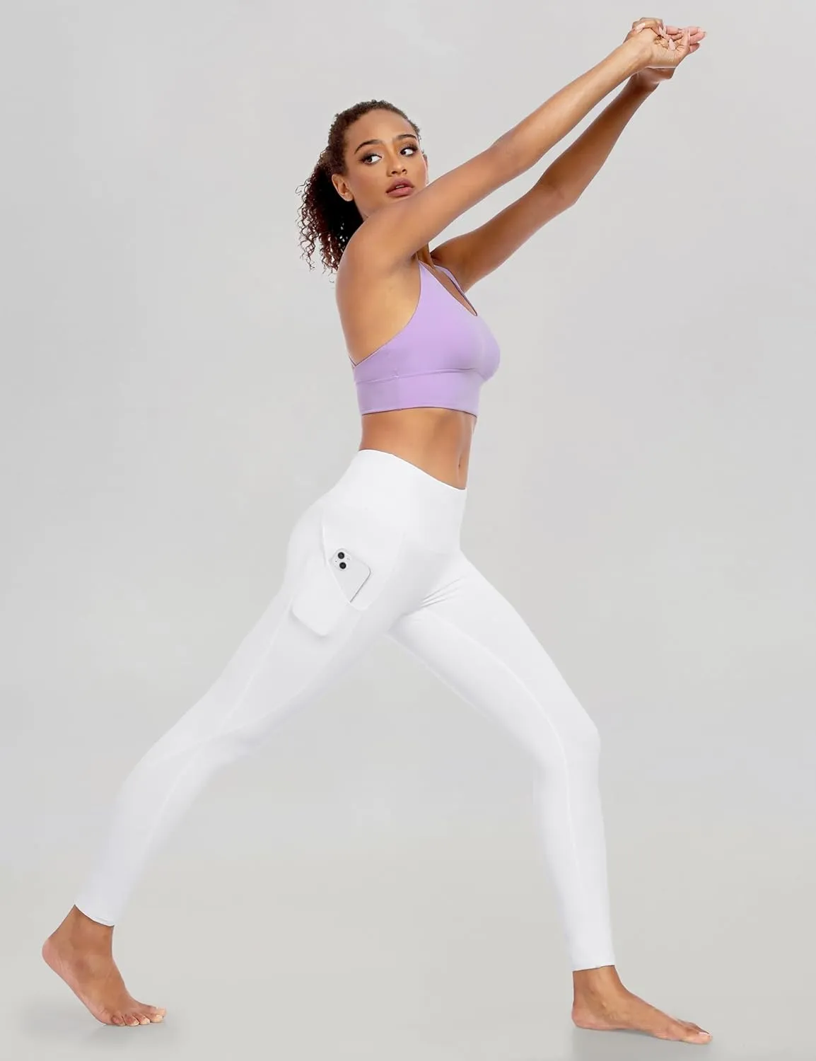 Ewedoos Leggings with Pockets for Women High Waisted Yoga Pants Women Tummy Control Workout Compression Leggings