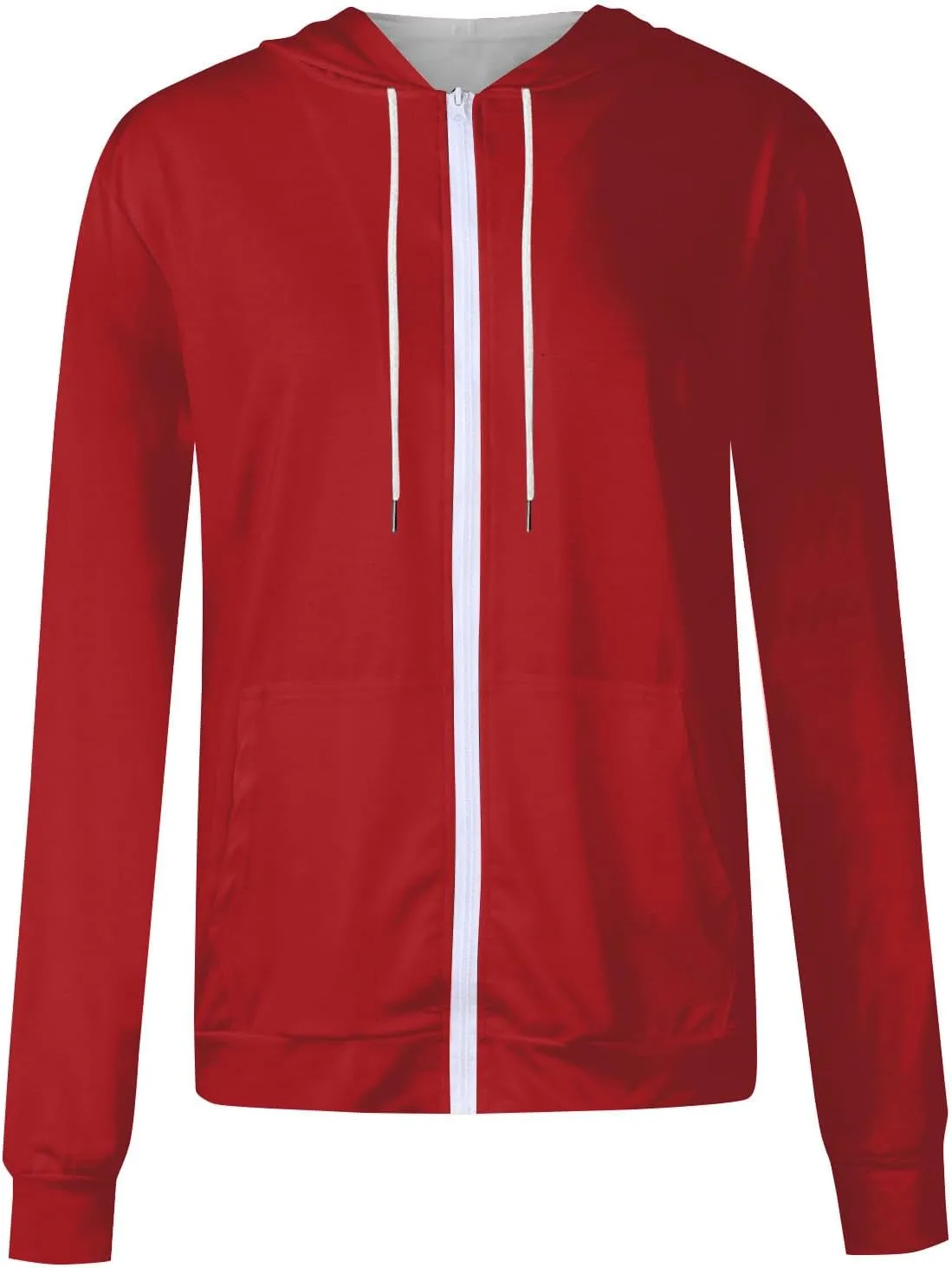 Fall Clothes For Women 2024 Zip Up Long Sleeve Hooded Sweatshirts With Pocket Drawstring Gradient Hoodies