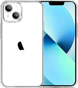 for iPhone 13 Case Clear, Transparent Soft Shockproof Protective Slim Thin Phone Bumper Phone Cases for iPhone 13