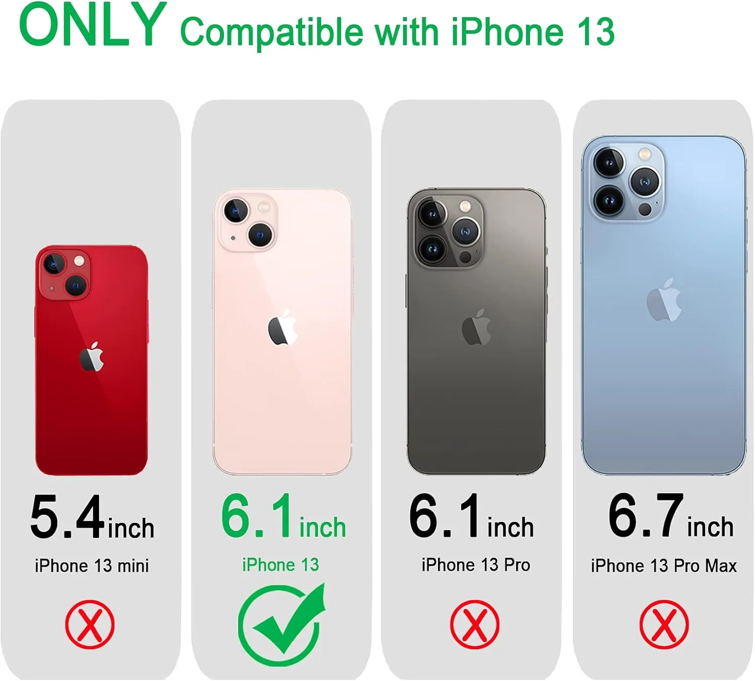 for iPhone 13 Case Clear, Transparent Soft Shockproof Protective Slim Thin Phone Bumper Phone Cases for iPhone 13
