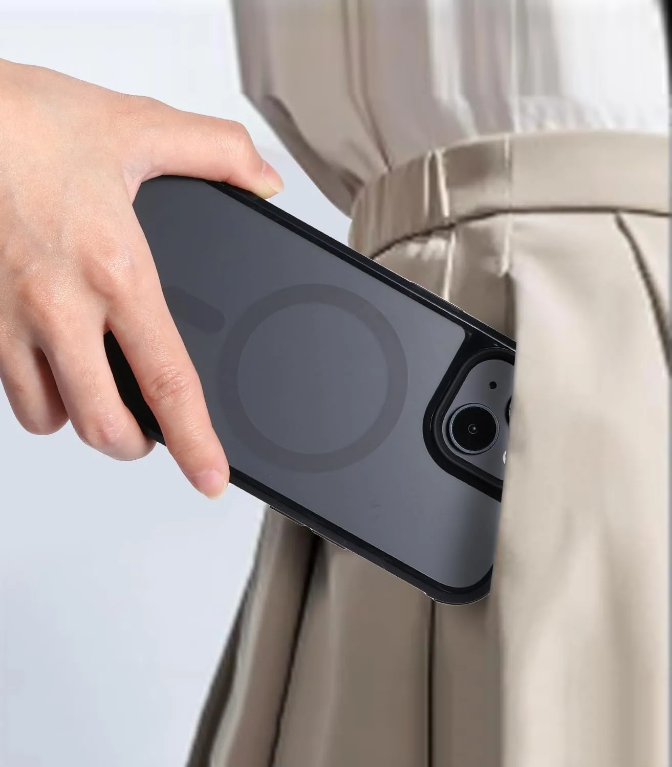 for iPhone 15 Bumper case Fits MagSafe 15FT Drop Resistant Anti-Yellowing Heavy Duty Shockproof Back Cover Fits iPhone 15 Phone Cases 6.1"Bumpper Case Black