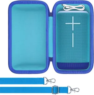 for Ultimate Ears UE EVERBOOM Wireless Bluetooth Portable Speaker Hard Protective Case, Portable Travel Case Replacement (Blue Case) - co2CREA