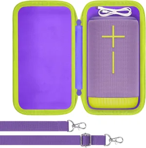 for Ultimate Ears UE EVERBOOM Wireless Bluetooth Portable Speaker Hard Protective Case, Portable Travel Case Replacement (Purple Case) - co2CREA