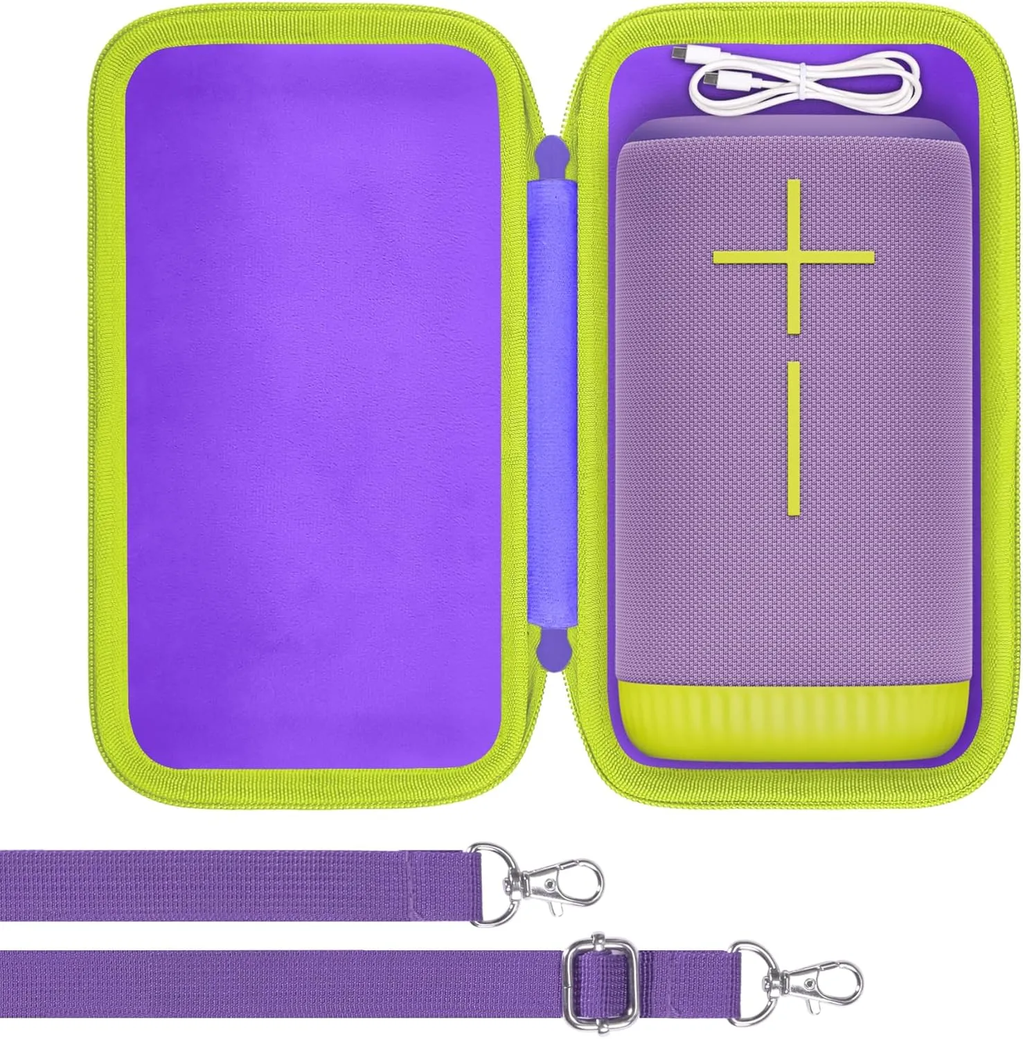 for Ultimate Ears UE EVERBOOM Wireless Bluetooth Portable Speaker Hard Protective Case, Portable Travel Case Replacement (Purple Case) - co2CREA