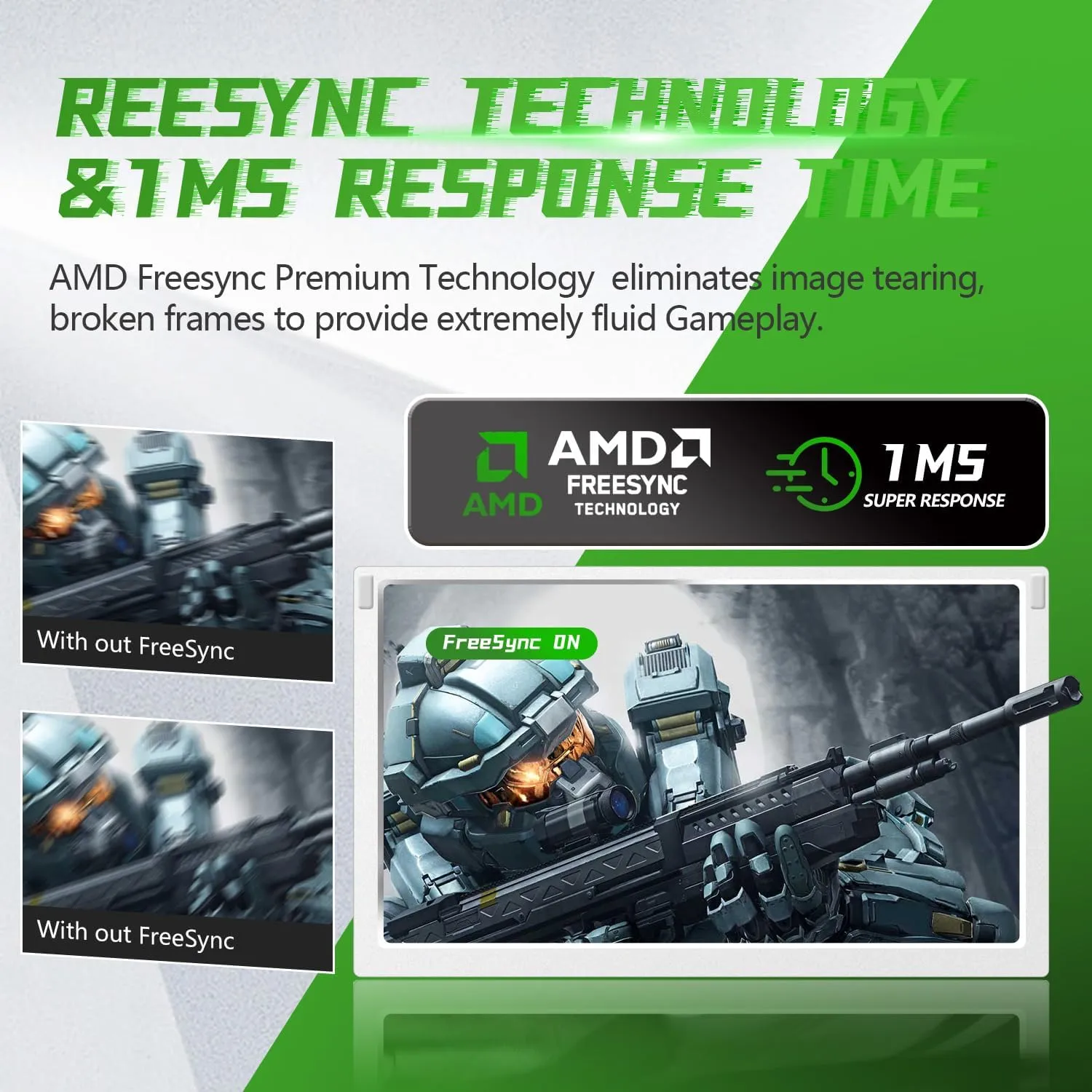 G-STORY 11.6' Portable Gaming Monitor for Xbox Series S - 1080P IPS Screen with Two HDMI, HDR, Freesync, Game Mode, Travel Monitor