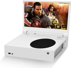 G-STORY 14 Portable Monitor for Xbox Series S, 1080P Portable Gaming Monitor IPS Screen for Xbox Series Snot Included with Two HDMI, HDR, Freesync, Game Mode, Travel Display for Xbox Series S