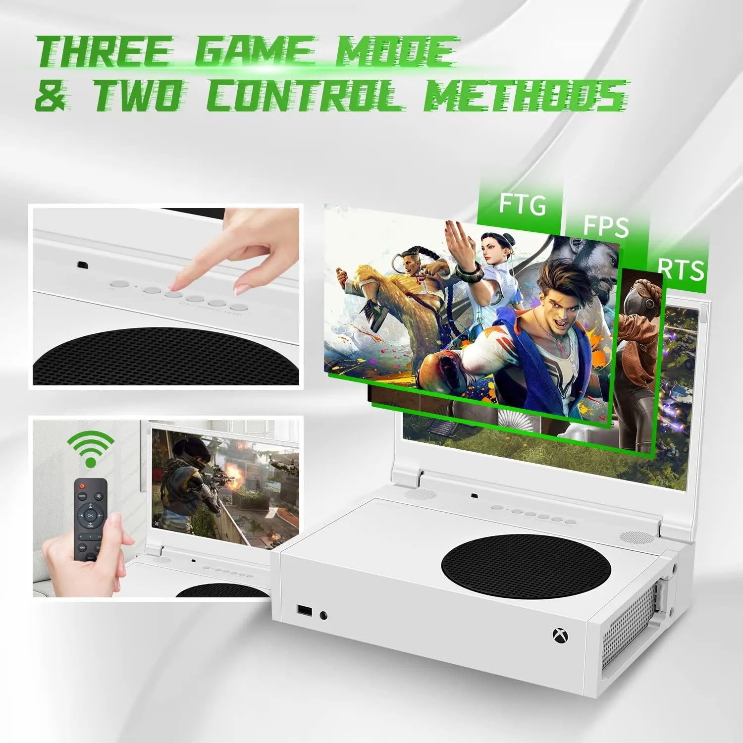 G-STORY 14 Portable Monitor for Xbox Series S, 1080P Portable Gaming Monitor IPS Screen for Xbox Series Snot Included with Two HDMI, HDR, Freesync, Game Mode, Travel Display for Xbox Series S