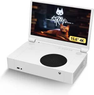 G-STORY 15.6" Portable Monitor for Xbox Series S 4K Portable Gaming Monitor IPS Screen for Xbox Series Snot Included with Two HDMI, HDR, Freesync Game Mode Travel Monitor