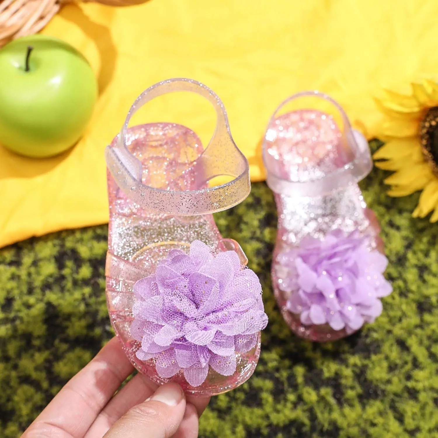 Girls Print Sandal Sandals For Girls Kids Toddler Dress Up Flat Sequins Butterfly Mary Jane Shoes Summer Casual Sandal