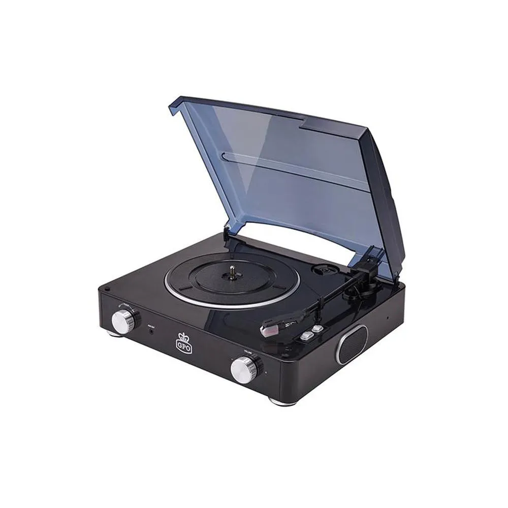 GPO Stylo II Vinyl Record Player Black
