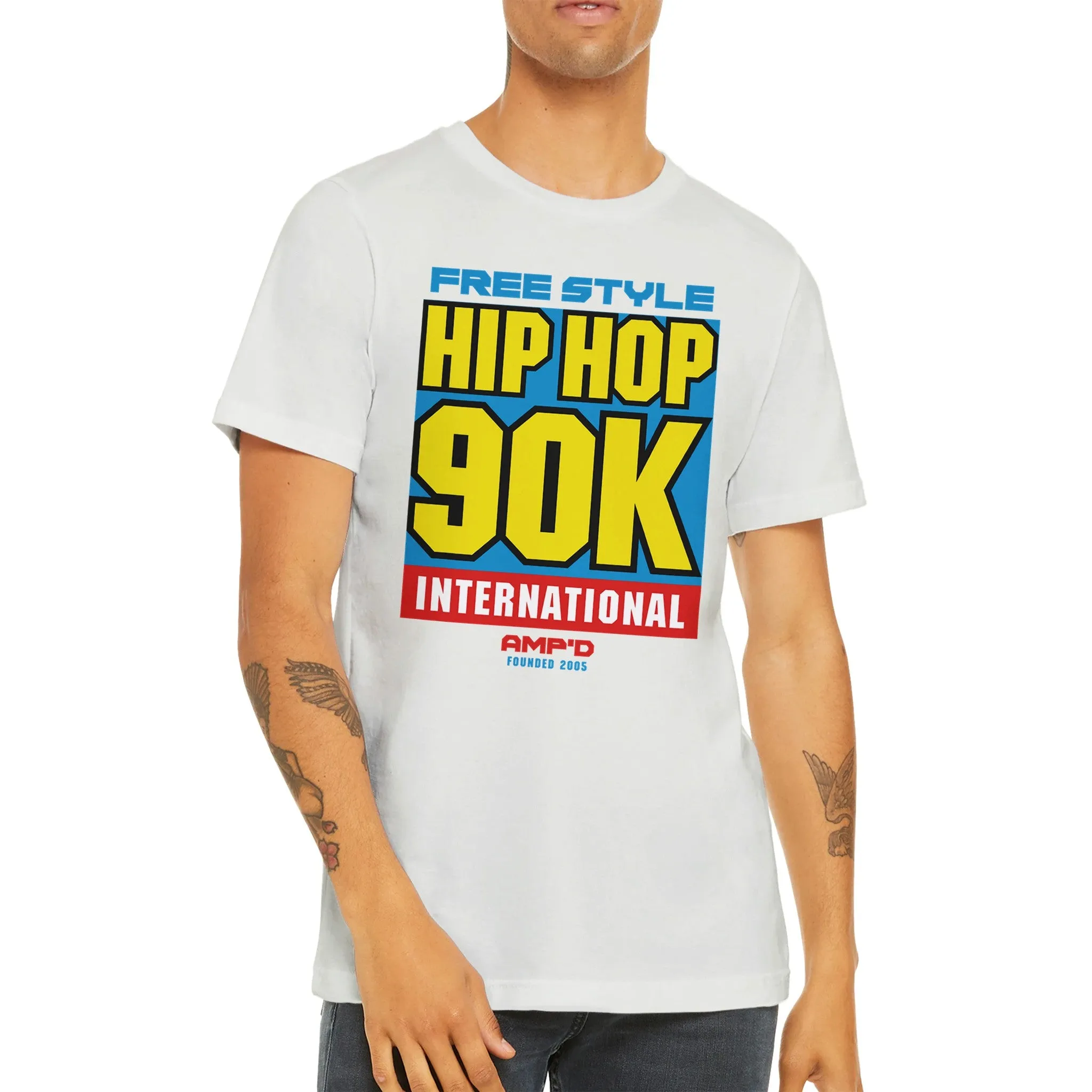 HIP HOP 90K  -  Premium Unisex Crewneck T-shirt