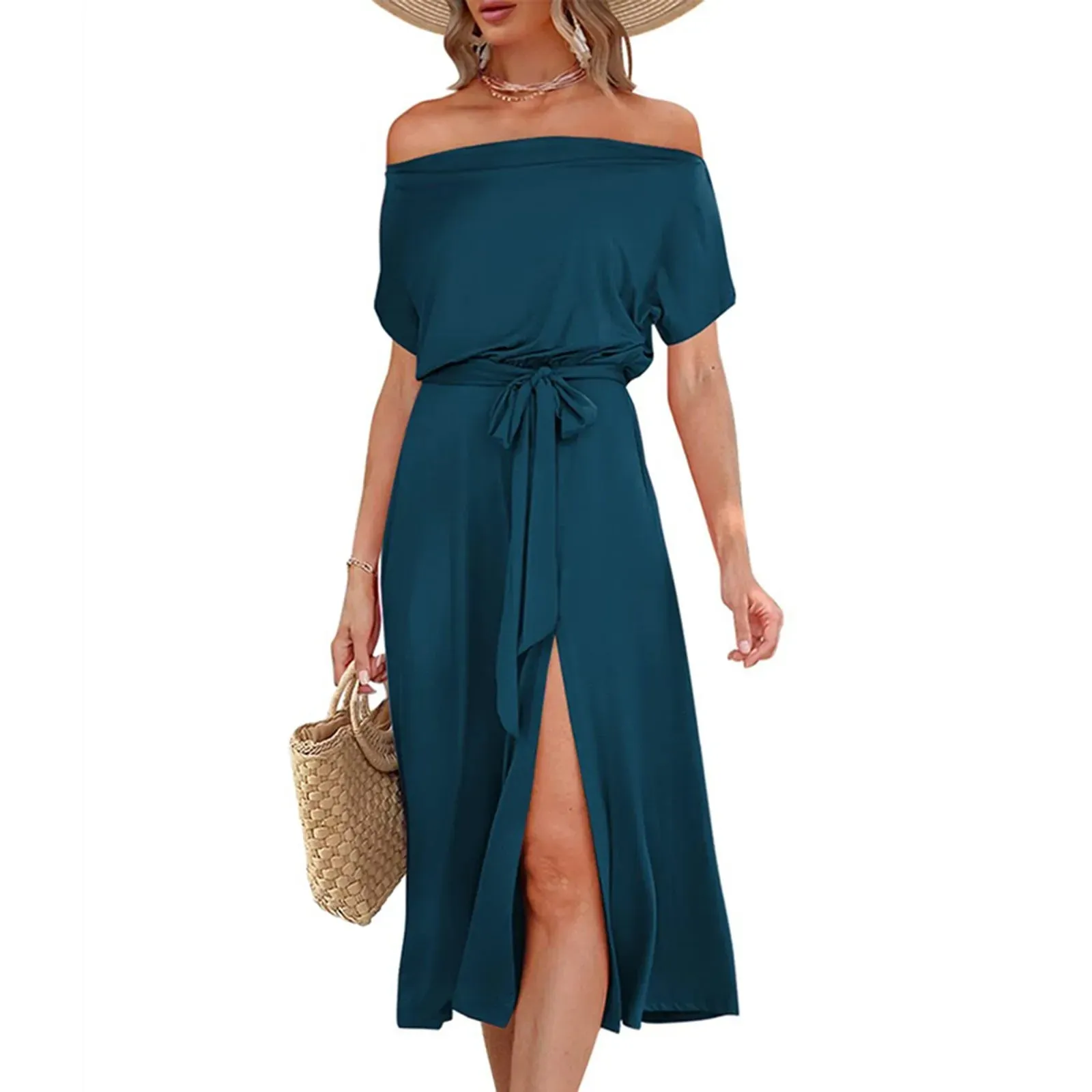 Hooded Slim Fit Femme Vestidos Casual Striped Dress
