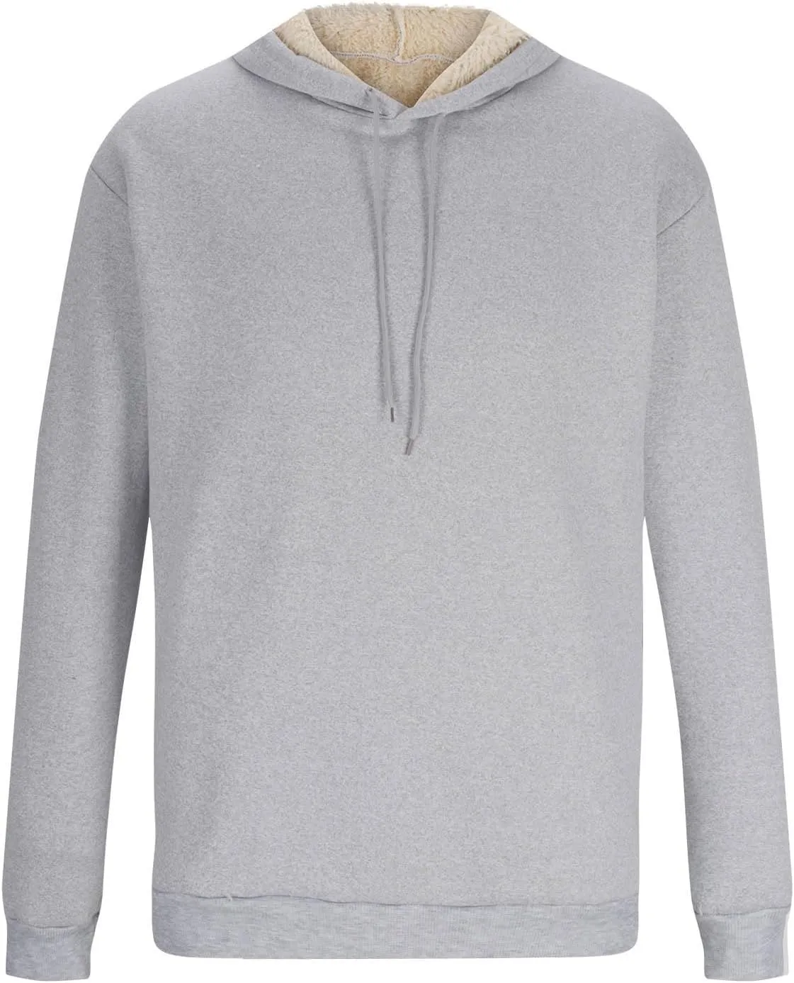 Hoodies for Men Heavyweight Fleece Sherpa Lined Hoodie Winter Warm Pullover Thick Thermal Windproof Sweatshirt