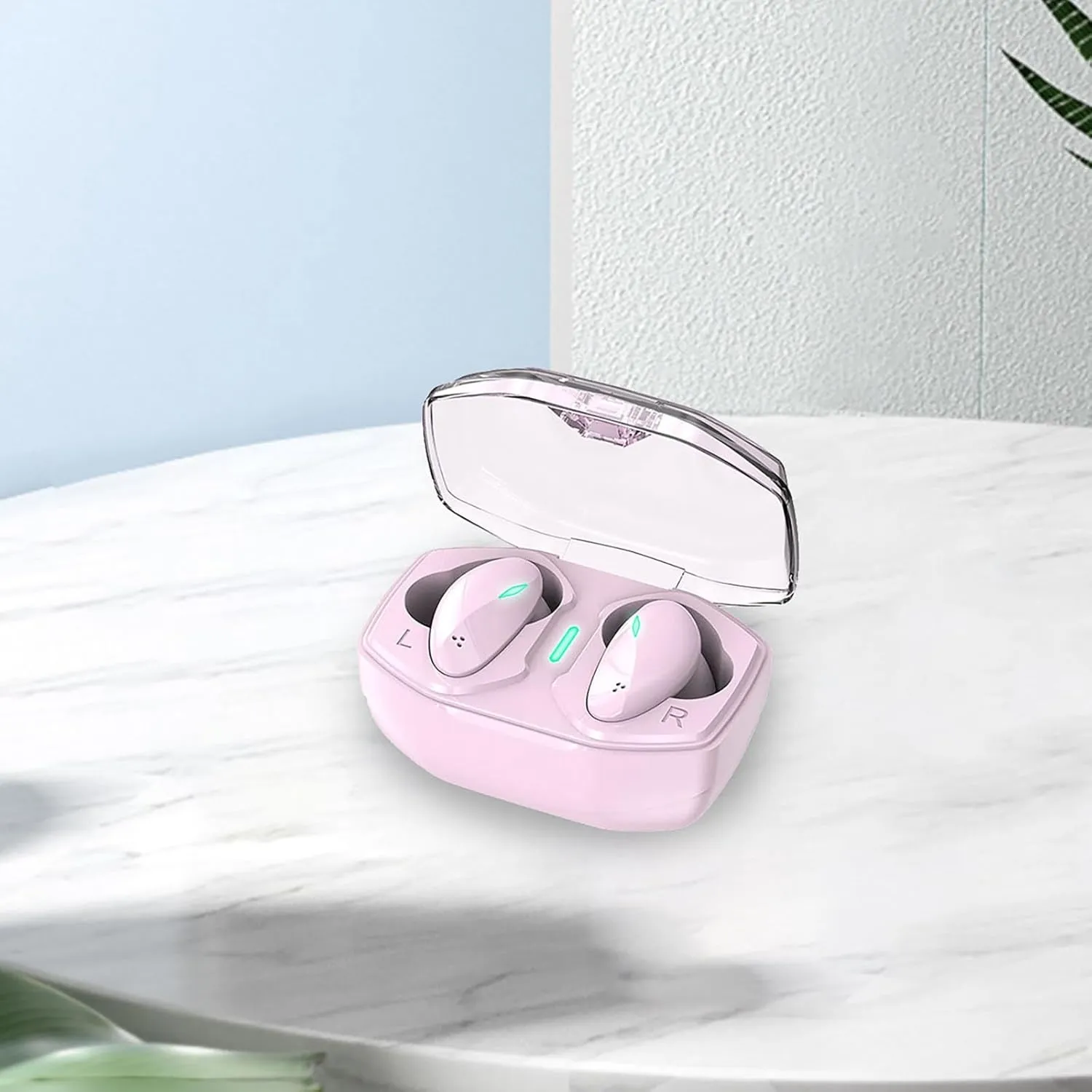 in Ear Wireless Earbuds Bluetooth 5.3 Mini Buds, Lightweight Headphones with Deep Bass Sound, Built in Mics, IPX5, Clear Calls Earphones for Sports Workout