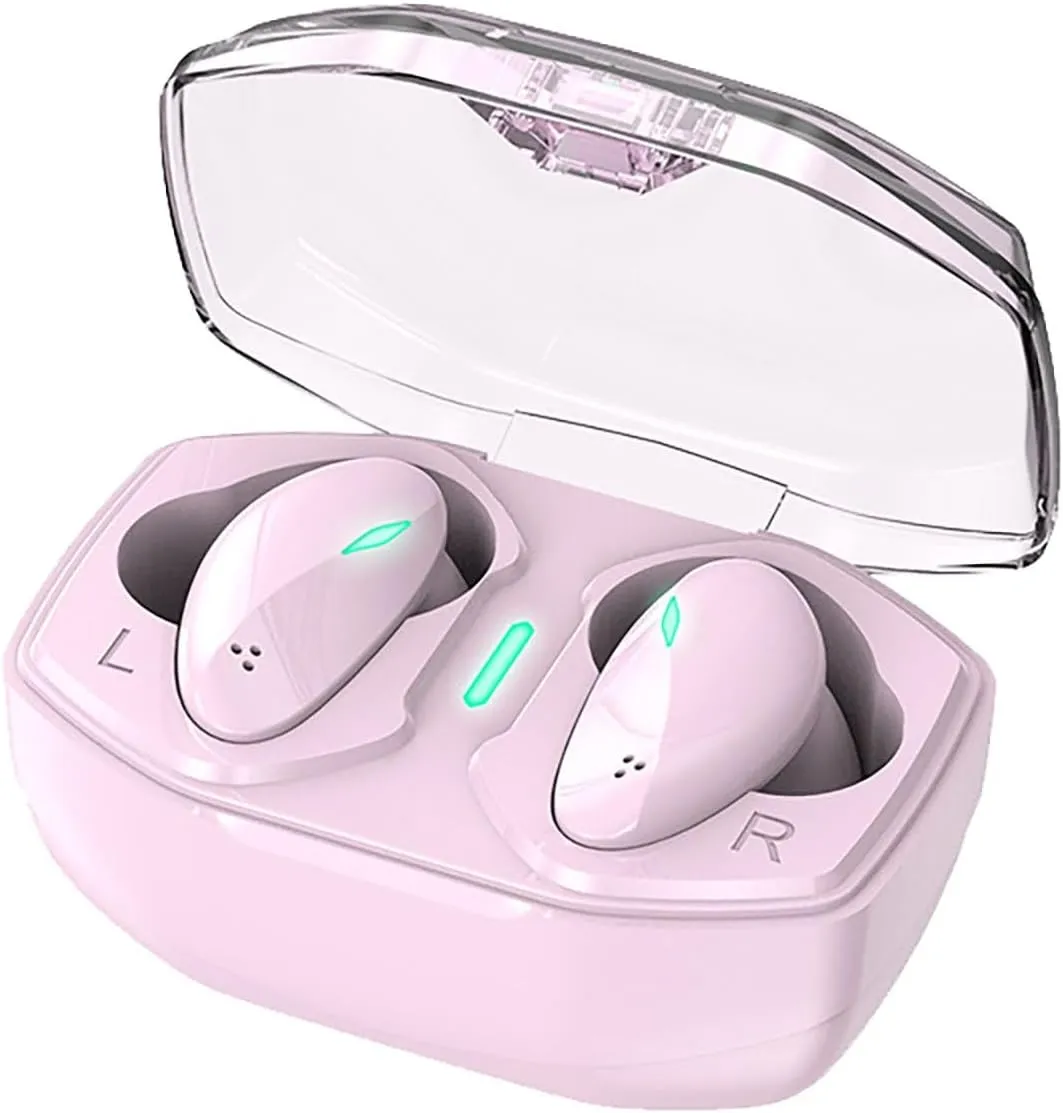 in Ear Wireless Earbuds Bluetooth 5.3 Mini Buds, Lightweight Headphones with Deep Bass Sound, Built in Mics, IPX5, Clear Calls Earphones for Sports Workout