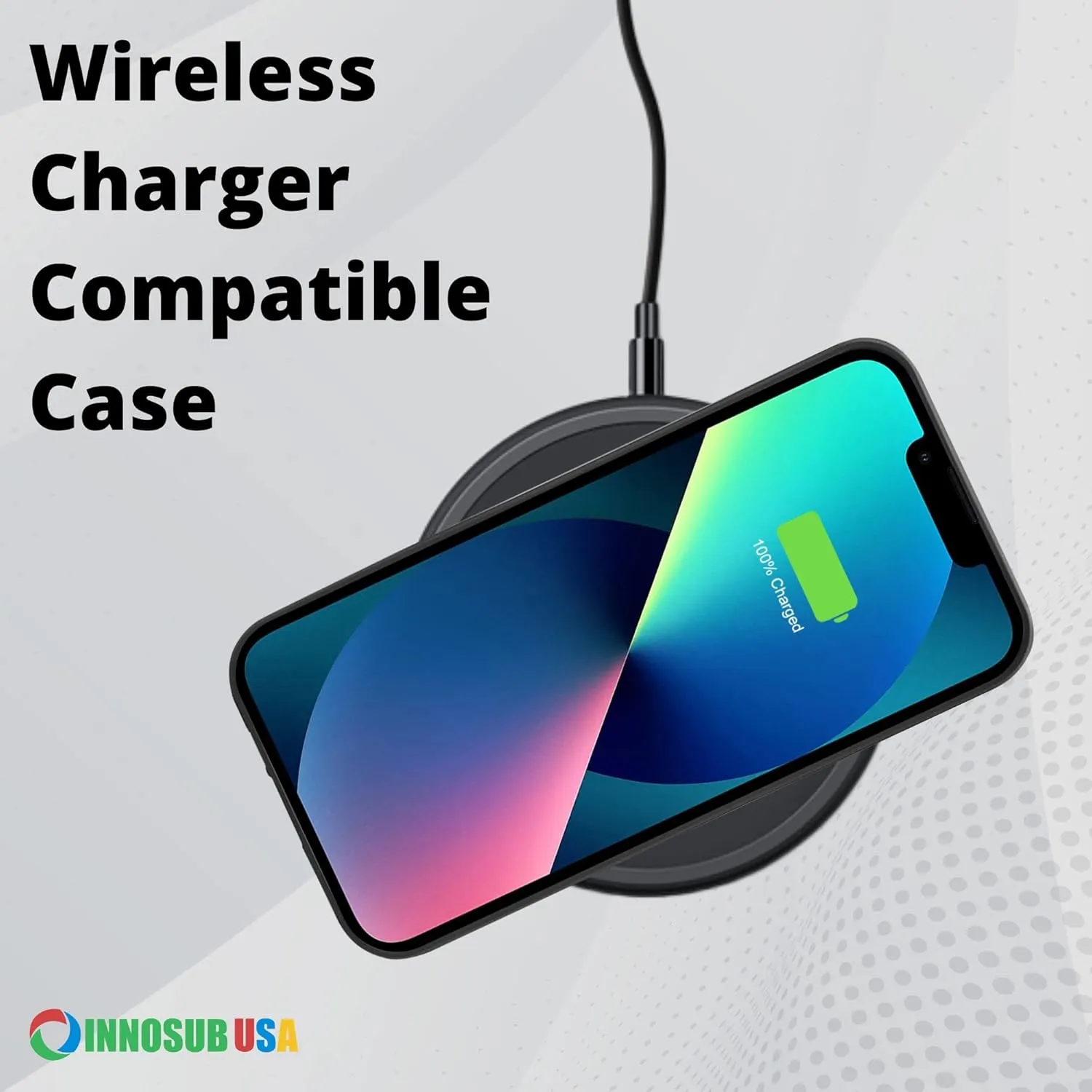 INNOSUB USA Sublimation Phone Cases Set of 5Pcs  Protective Case Compatible with iPhone 15 Pro MAX Includes Tempered Glass Inserts  Cell Phone Case Supports Wireless Charging Black