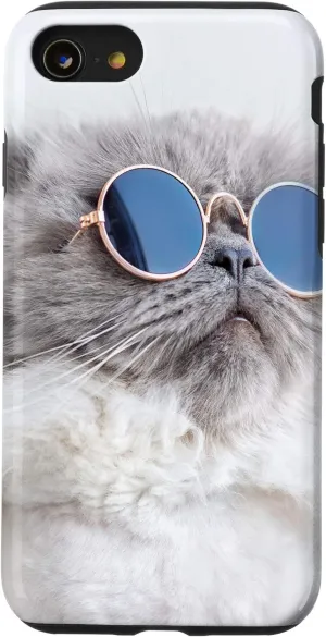 iPhone SE (2020) / 7 / 8 Funny Cat With Glasses Phone Case Case