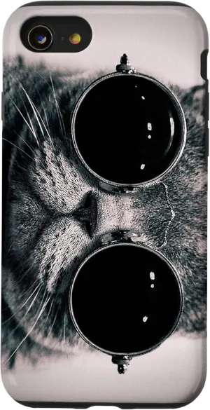 iPhone SE (2020) / 7 / 8 Hippie Cat With Glasses Phone Case Case