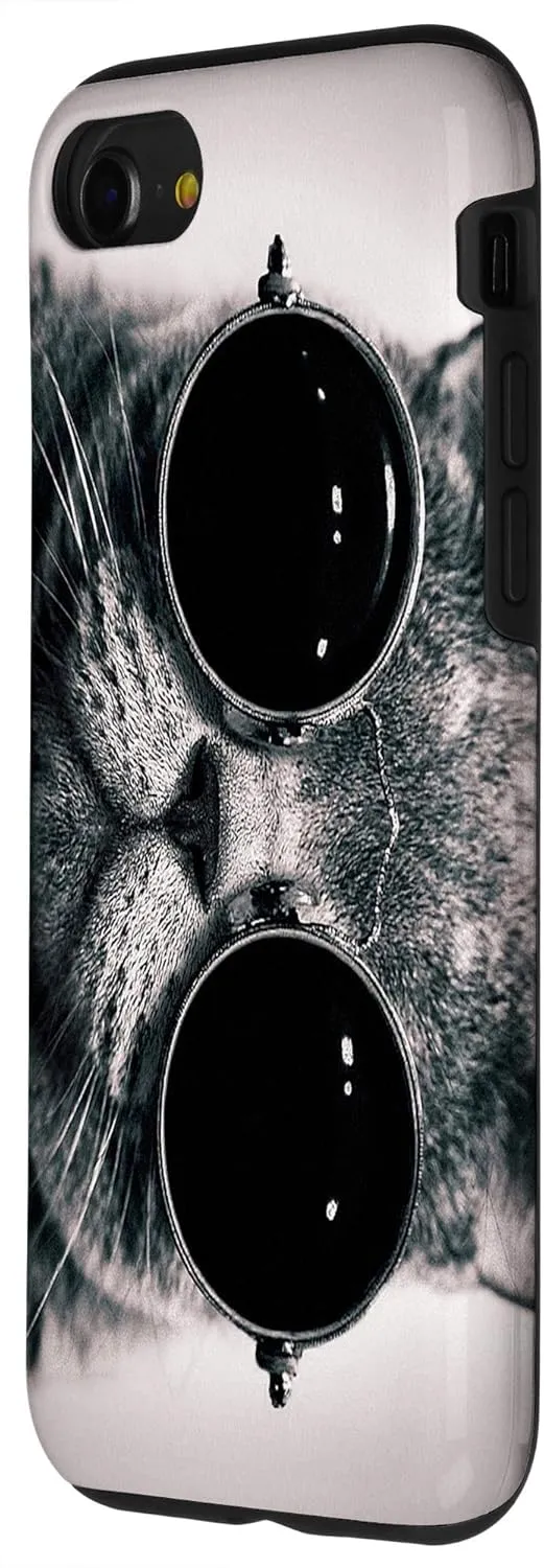 iPhone SE (2020) / 7 / 8 Hippie Cat With Glasses Phone Case Case