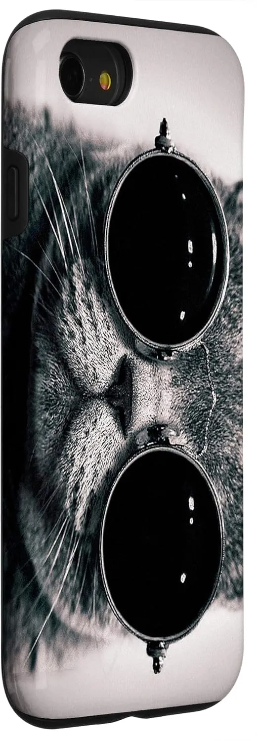iPhone SE (2020) / 7 / 8 Hippie Cat With Glasses Phone Case Case