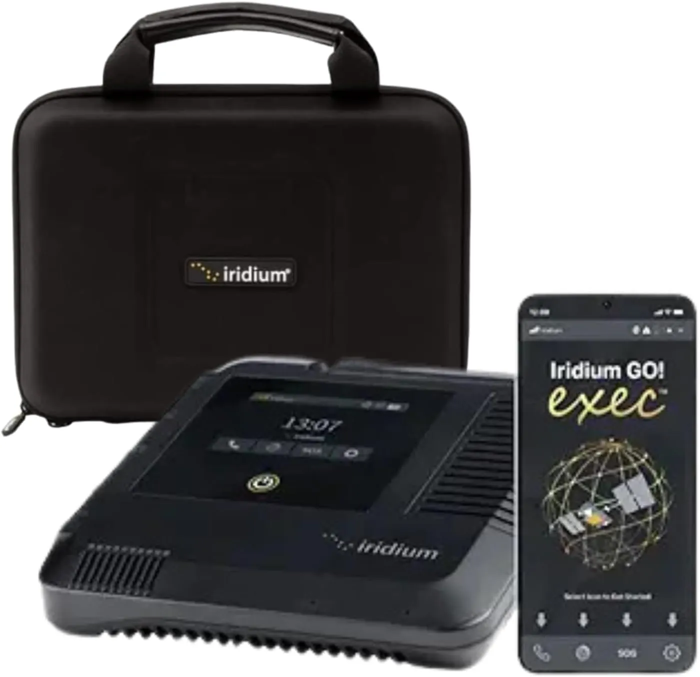 Iridium GO! Exec Satellite WiFi Hotspot - Voice, Messaging, Data | Portable | Secure Global Connectivity | Carry Case Included