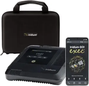 Iridium GO! Exec Satellite WiFi Hotspot - Voice, Messaging, Data | Portable | Secure Global Connectivity | Carry Case Included