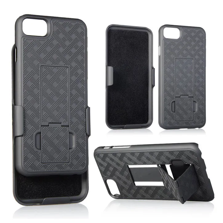 iTD Gear iPhone 7 Plus Protective Holster/Case with Kick Stand, Secure Grip & Belt Clip