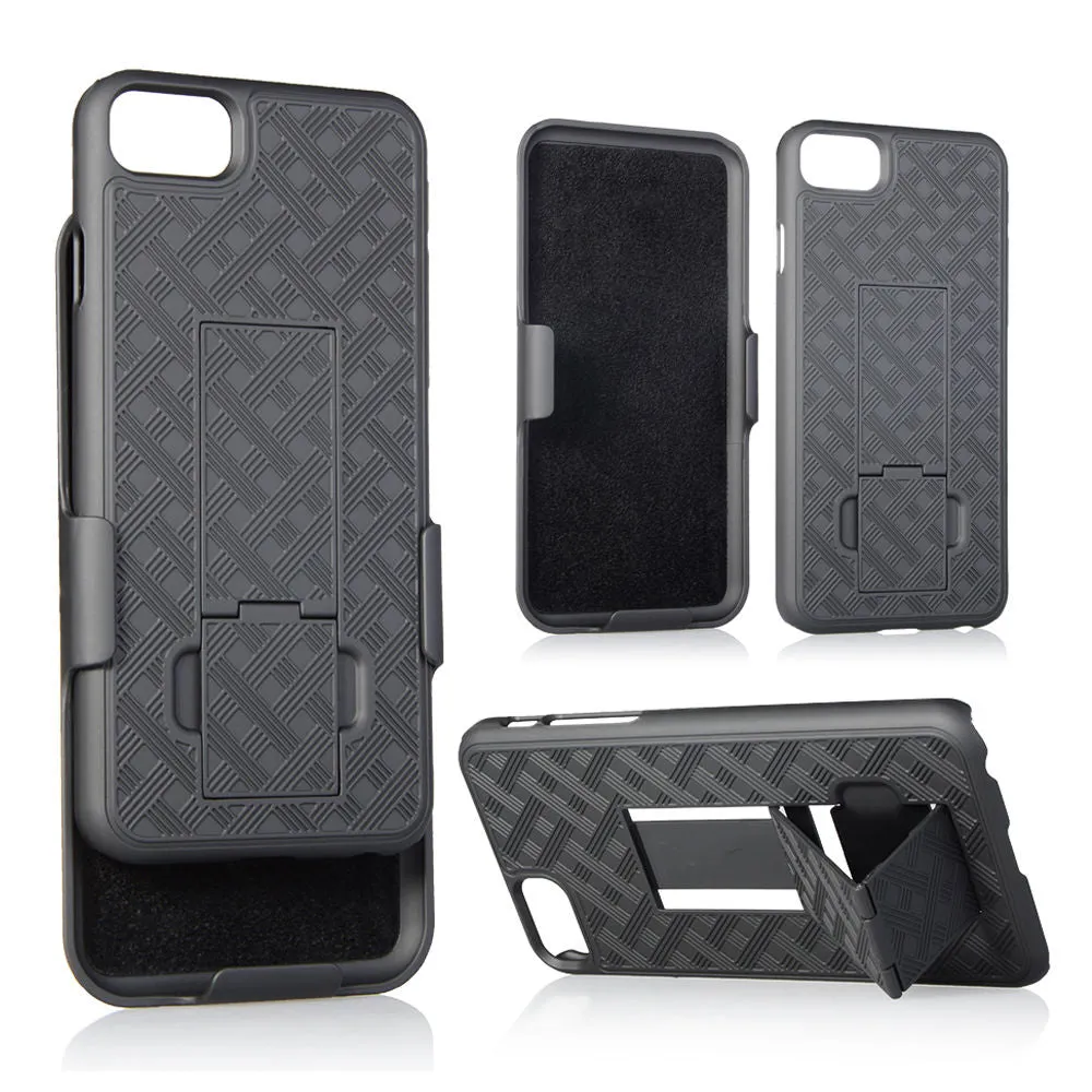 iTD Gear iPhone 7 Plus Protective Holster/Case with Kick Stand, Secure Grip & Belt Clip