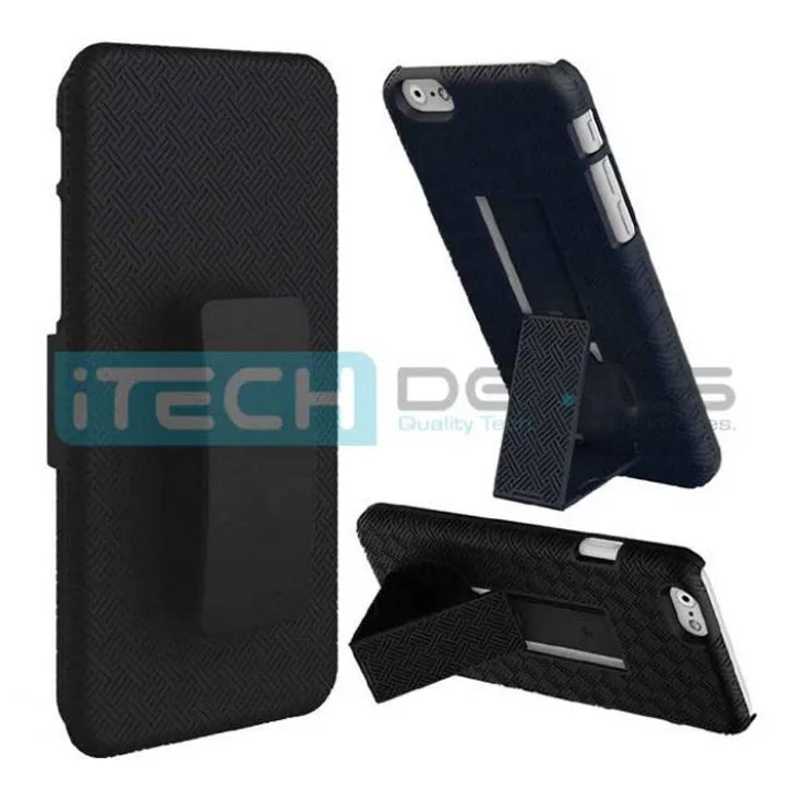 iTD Gear iPhone 7 Plus Protective Holster/Case with Kick Stand, Secure Grip & Belt Clip