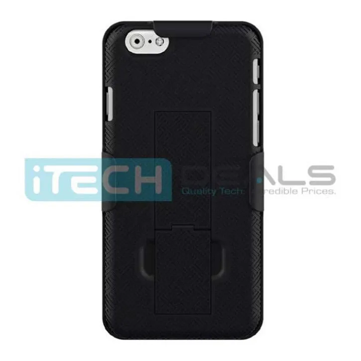 iTD Gear iPhone 7 Plus Protective Holster/Case with Kick Stand, Secure Grip & Belt Clip