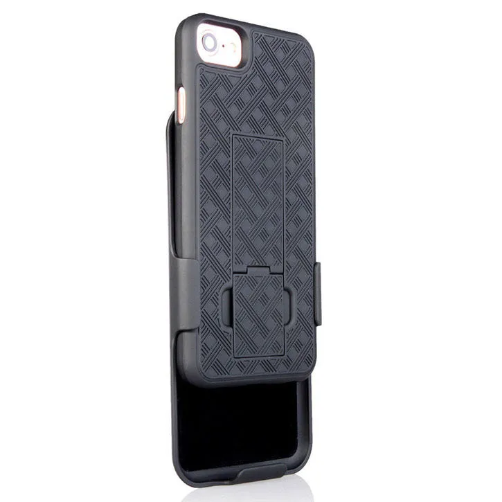 iTD Gear iPhone 7 Protective Holster/Case with Kick Stand, Secure Grip & Belt Clip