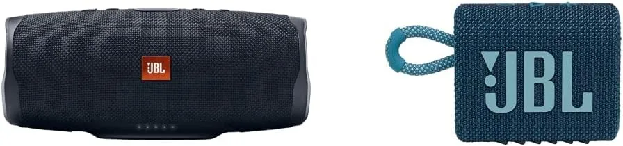 JBL Charge 4 | JBL Go 3 Portable Bluetooth Speakers Bundle