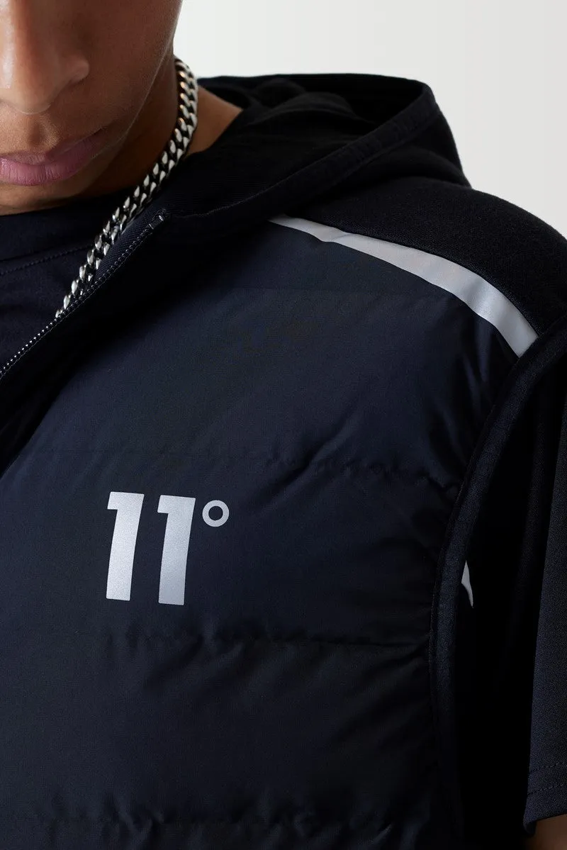 Junior Hybrid Gilet - Black