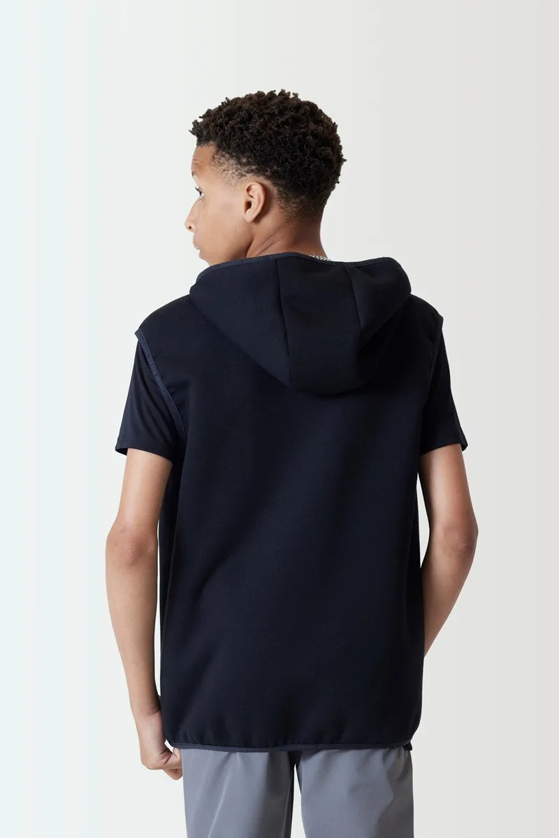 Junior Hybrid Gilet - Black