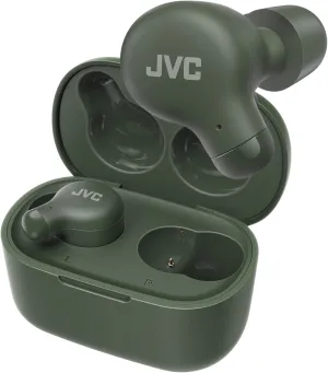 JVC Marshmallow True Wireless Earbuds - Bluetooth 5.3 in-Ear Earbud Headphones for iPhone/Android - IPX4 Water Resistant - 28 Hr Playtime with Compact Charging Case, S/M/L Memory Foam Earpieces, Mic