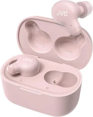 JVC Marshmallow True Wireless Earbuds - Bluetooth 5.3 in-Ear Earbud Headphones for iPhone/Android - IPX4 Water Resistant - 28 Hr Playtime with Compact Charging Case, S/M/L Memory Foam Earpieces, Mic