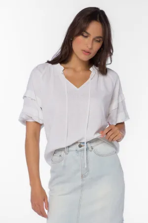 Kenna Smocked Neck Top