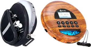 KLIM Nomad Portable CD Player Walkman with Long-Lasting Battery   Portable CD Player Case, Waterproof Portable CD Player Carrying Case