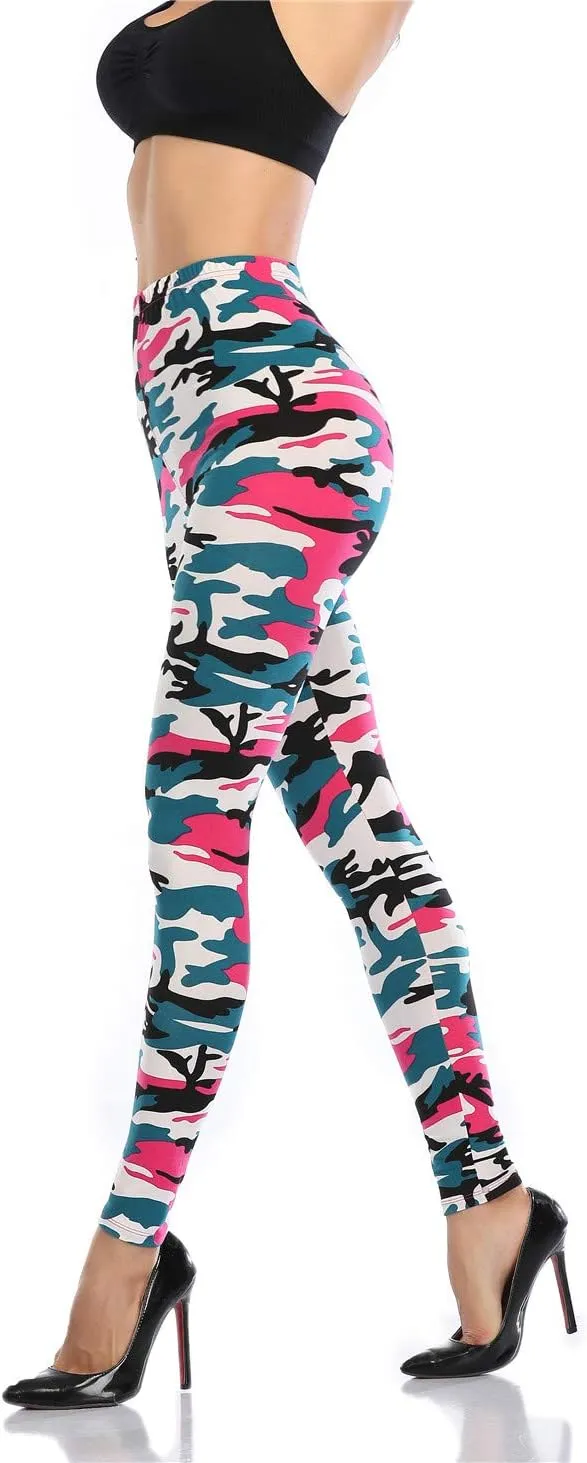 Kotii Women's Soft Full Length Leggings High Waist Ankle Length Leggings Pants Tights