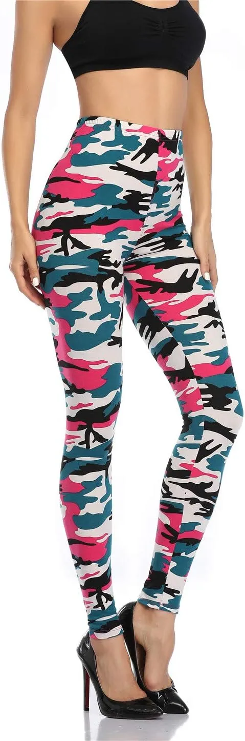 Kotii Women's Soft Full Length Leggings High Waist Ankle Length Leggings Pants Tights