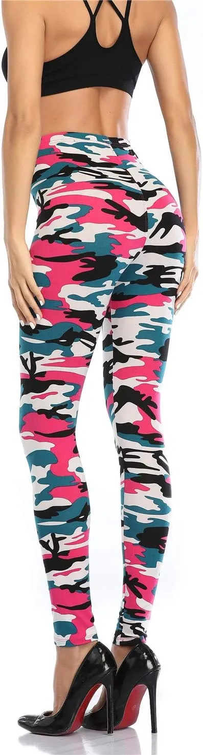 Kotii Women's Soft Full Length Leggings High Waist Ankle Length Leggings Pants Tights