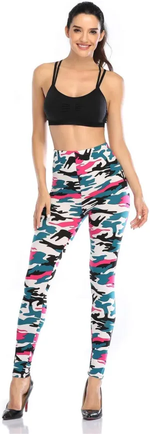 Kotii Women's Soft Full Length Leggings High Waist Ankle Length Leggings Pants Tights