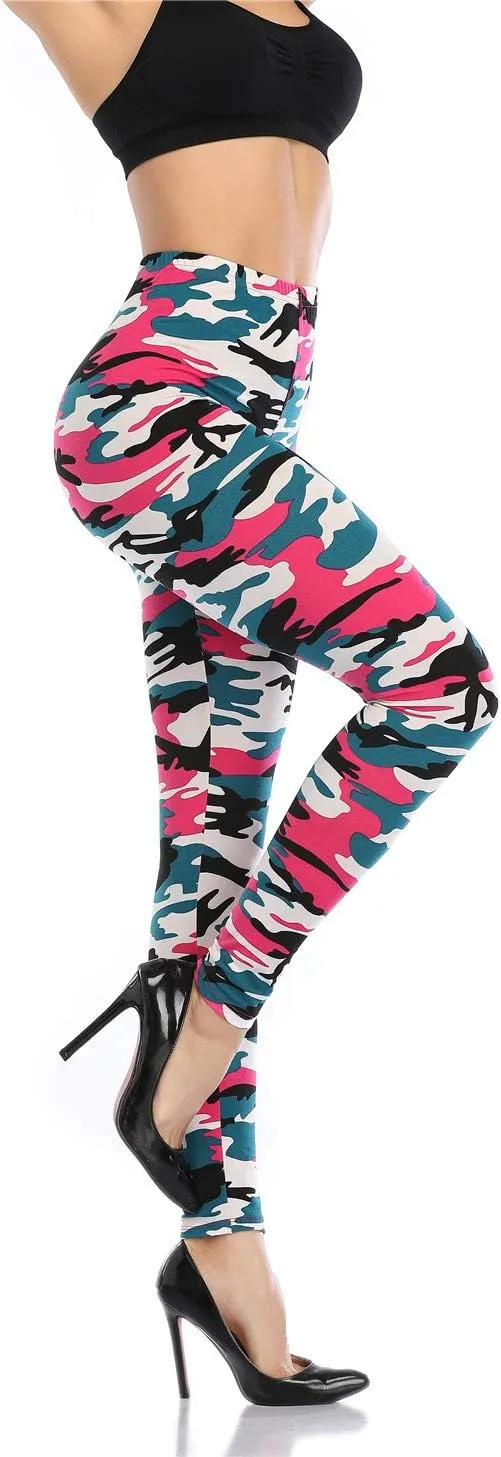 Kotii Women's Soft Full Length Leggings High Waist Ankle Length Leggings Pants Tights