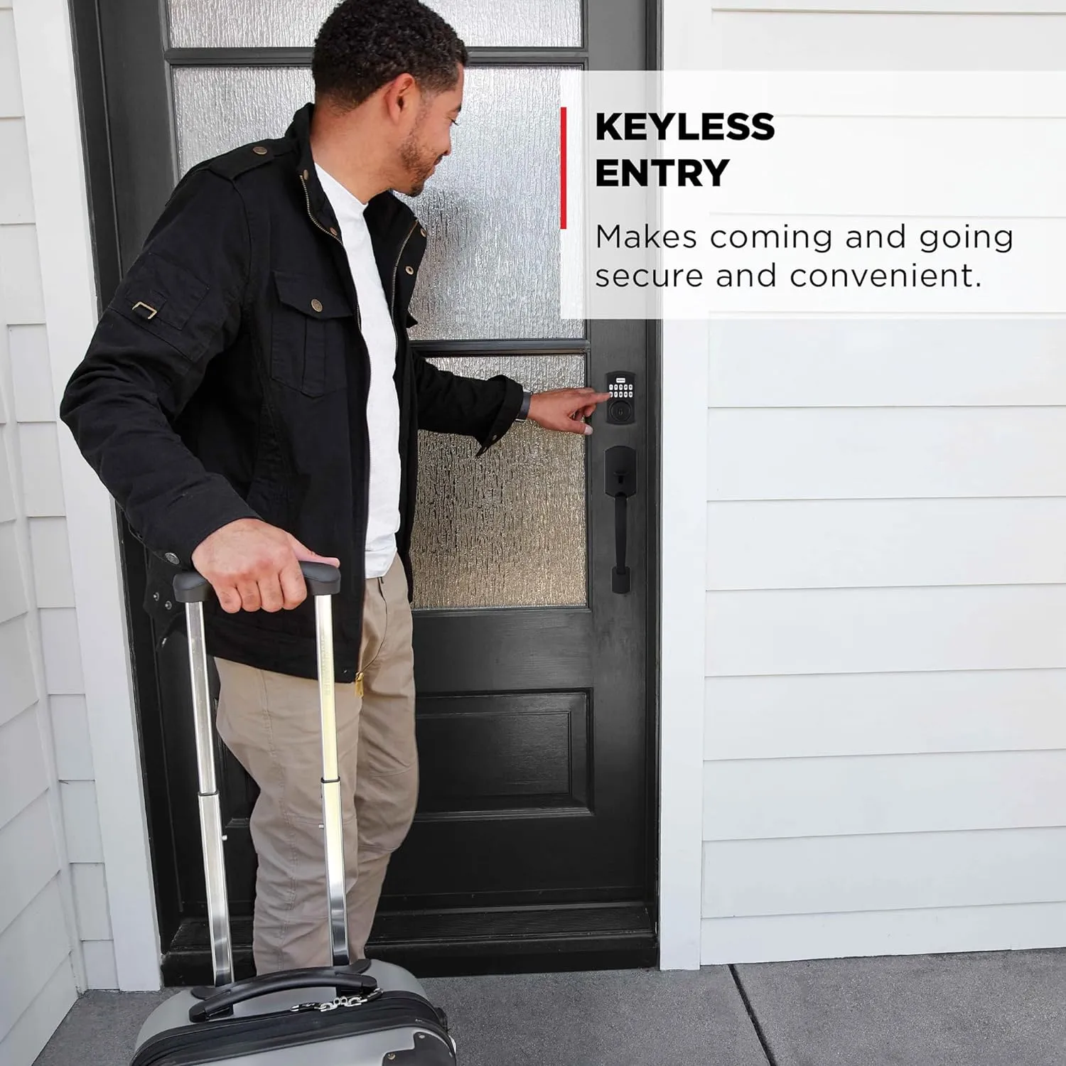 Kwikset Powerbolt 250 10-Button Keypad Matte Black Transitional Electronic Deadbolt Door Lock, Featuring Convenient keyless Entry, Customizable User Codes and auto Locking