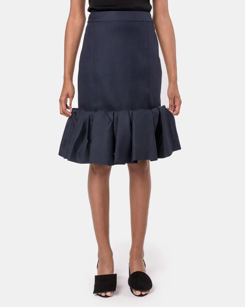 La Jupe Froncée in Navy