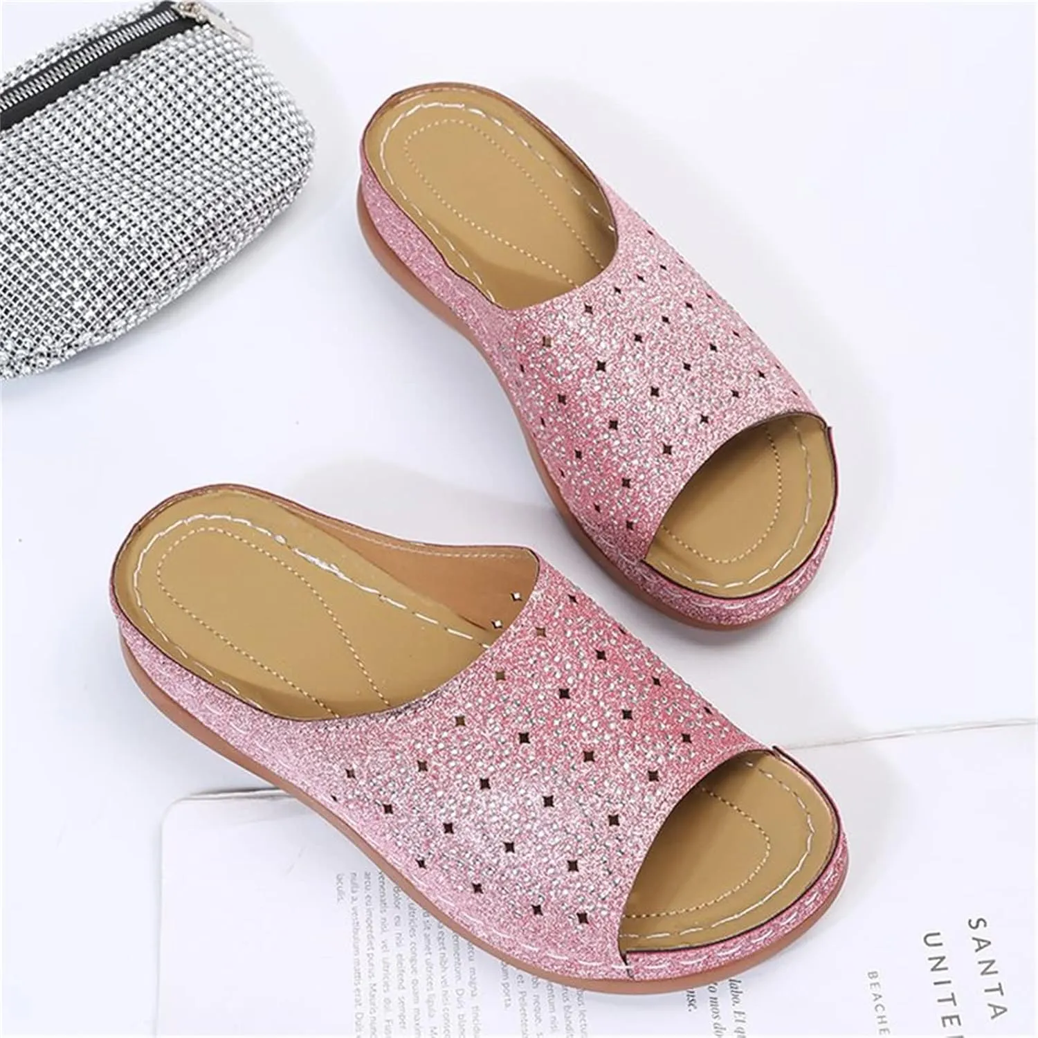 Ladmiple Sandals Women Fashion Dressy Summer Casual Arch Support Orthopedic Flip Flops Soft Comfortable Orthotic Slides 2024