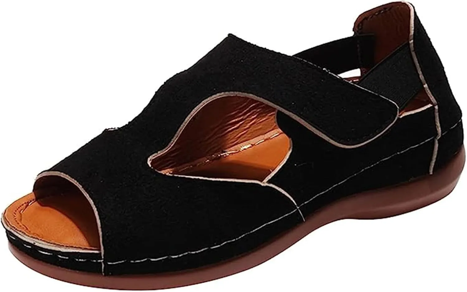 Ladmiple Sandals Women Wedge Comfortable Fashion Orthotic Slides Orthopedic Flip Flops With Plantar Fasciitis Arch Support