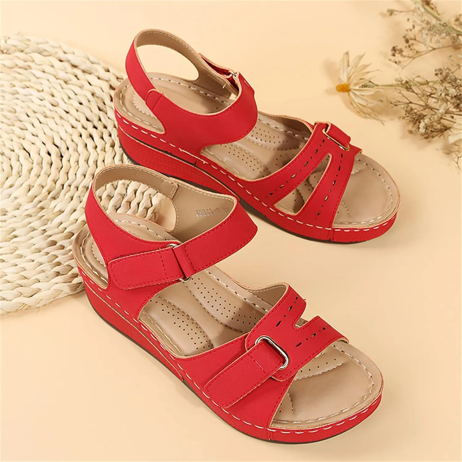 Ladmiple Women's Sandals Comfortable Walking Orthopedic Flip Flops Dressy Orthotic Slides Summer Shoes with Arch Support